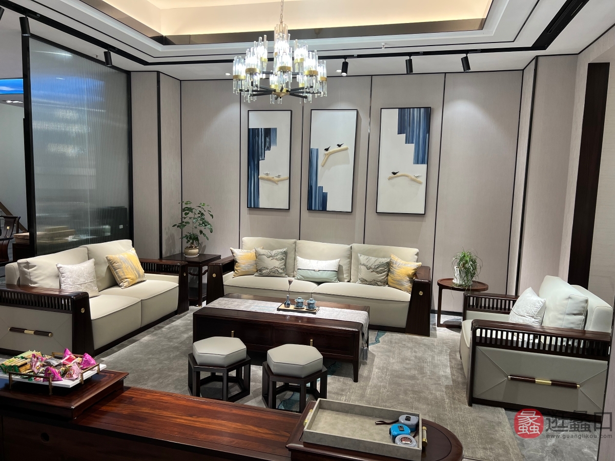 禾·江南新中式家具客厅沙发HJN04