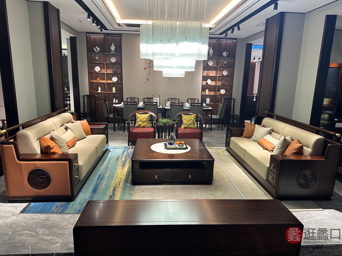 禾·江南新中式家具客厅沙发HJN06