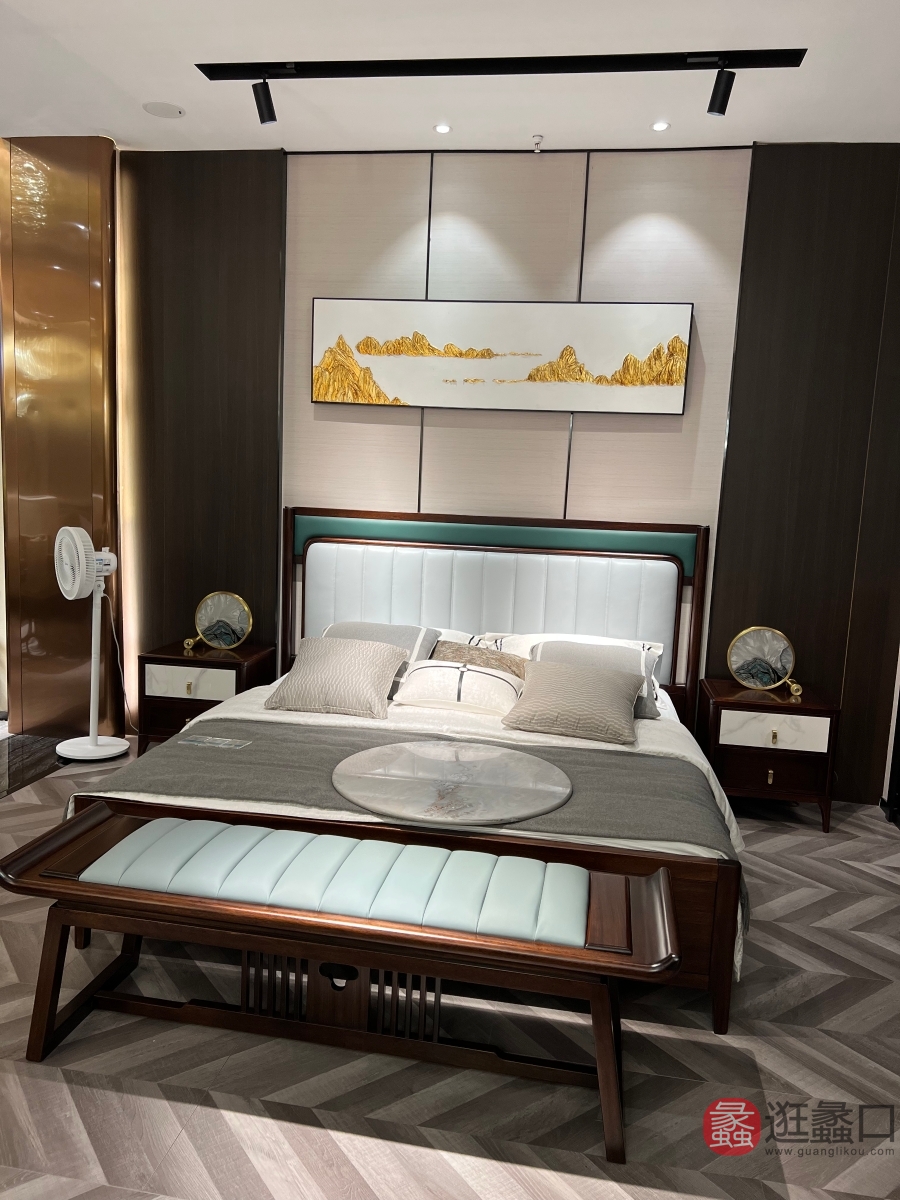 禾·江南新中式家具卧室床HJN012