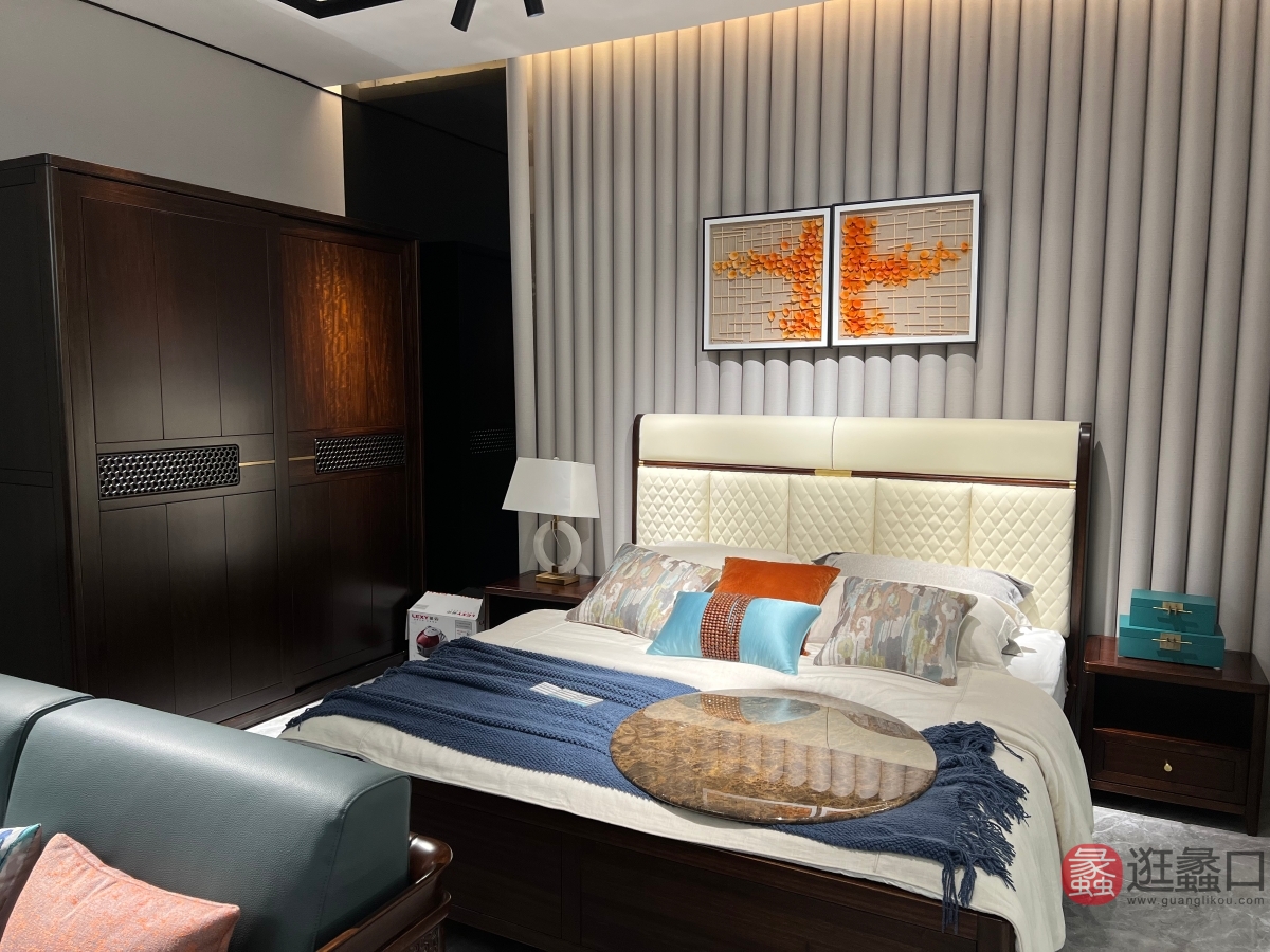 禾·江南新中式家具卧室床HJN013