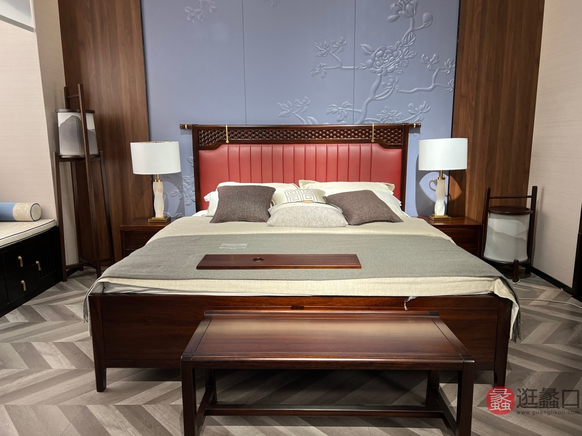 禾·江南新中式家具卧室床HJN014