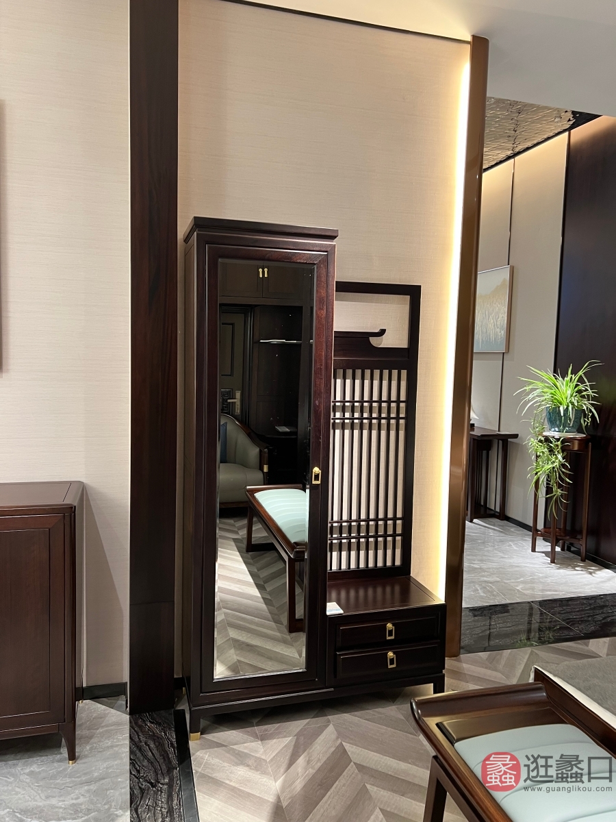 禾·江南新中式家具卧室穿衣镜HJN015