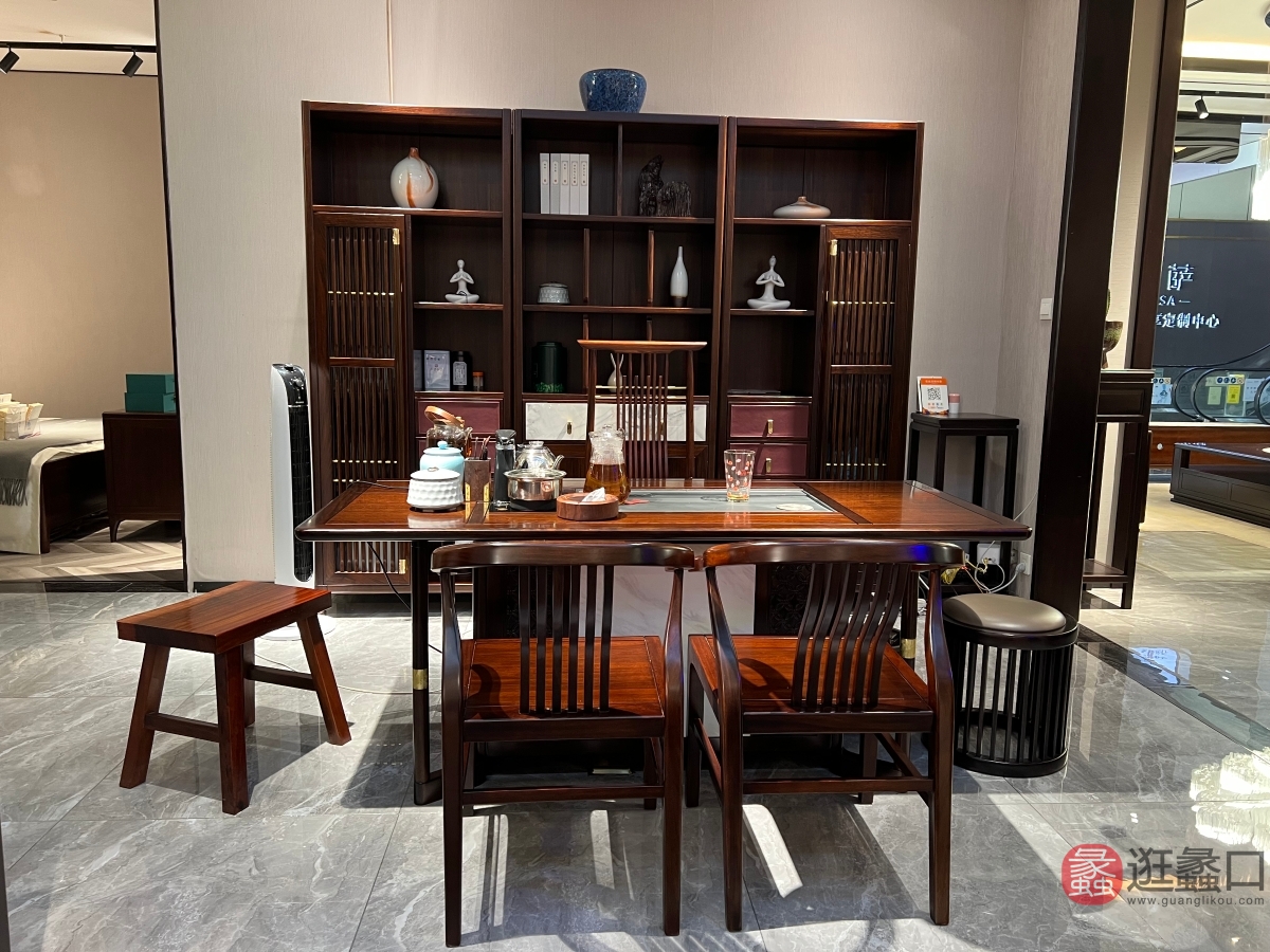 禾·江南新中式家具书房书桌椅HJN018