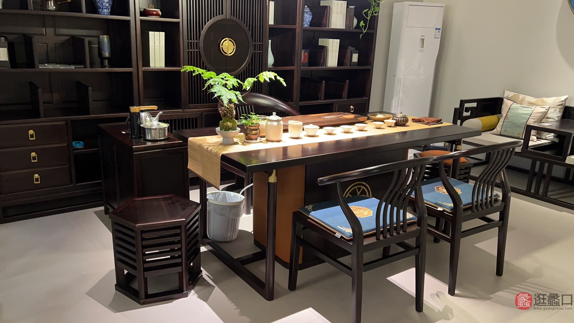 禾·江南新中式家具茶室茶室家具HJN019