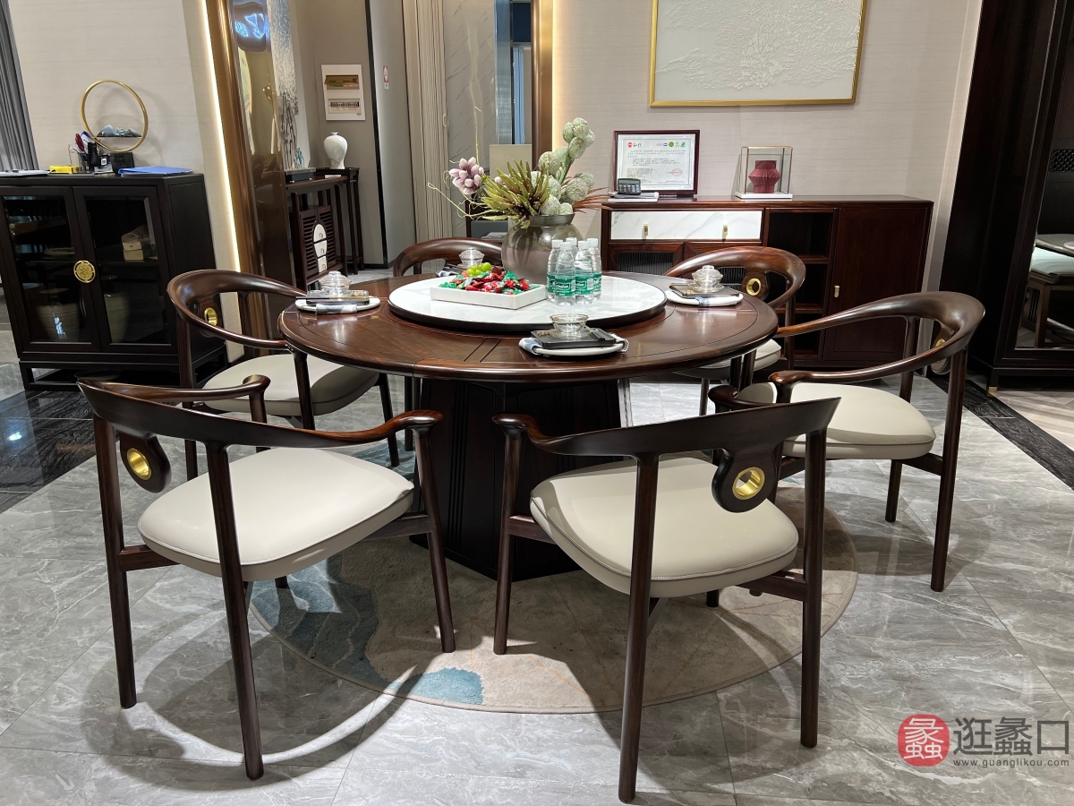 禾·江南新中式家具餐厅餐桌椅HJN019