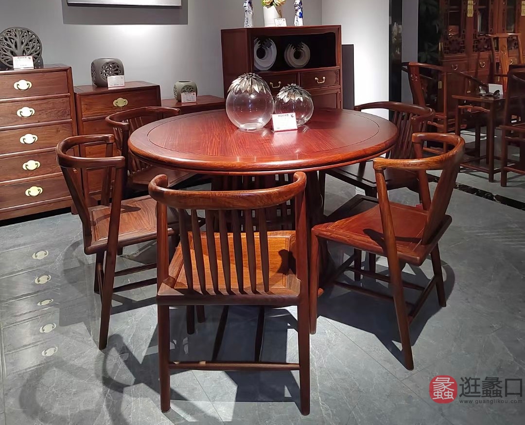 年年红餐厅餐桌椅红酸枝NNHM021