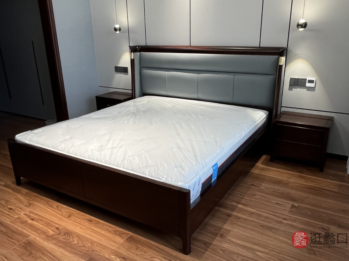 禾·江南新中式家具卧室床爱里古夷苏木HJN065