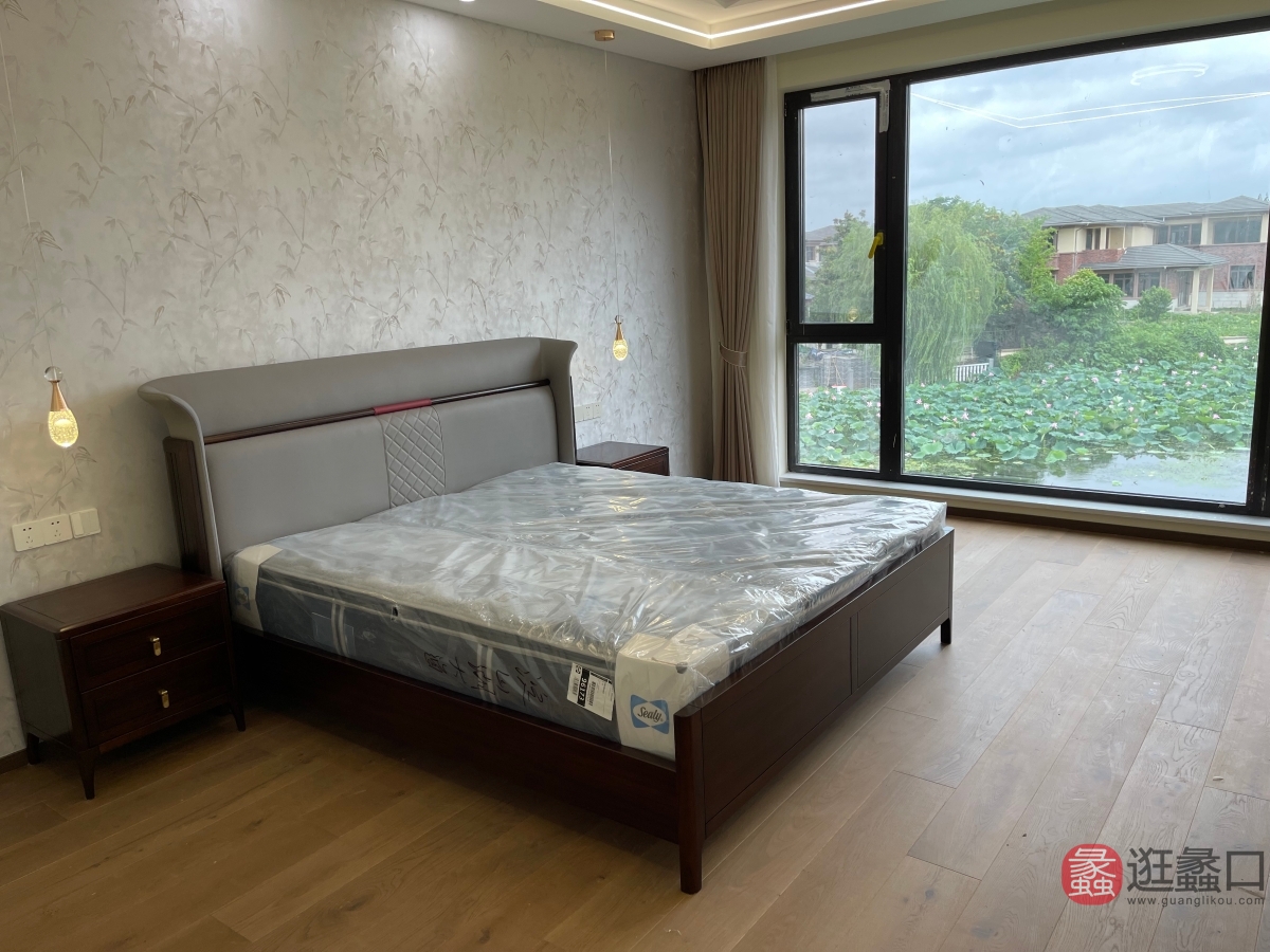 禾·江南新中式家具卧室床爱里古夷苏木HJN072