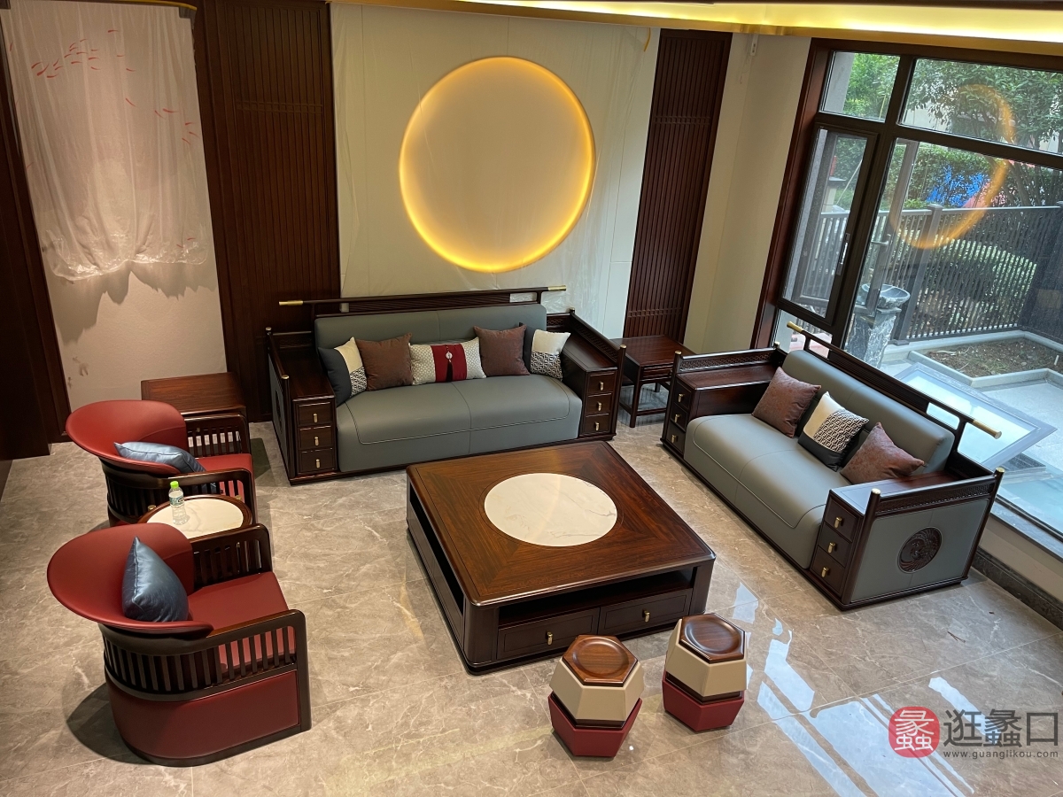 禾·江南新中式家具客厅沙发HJN01