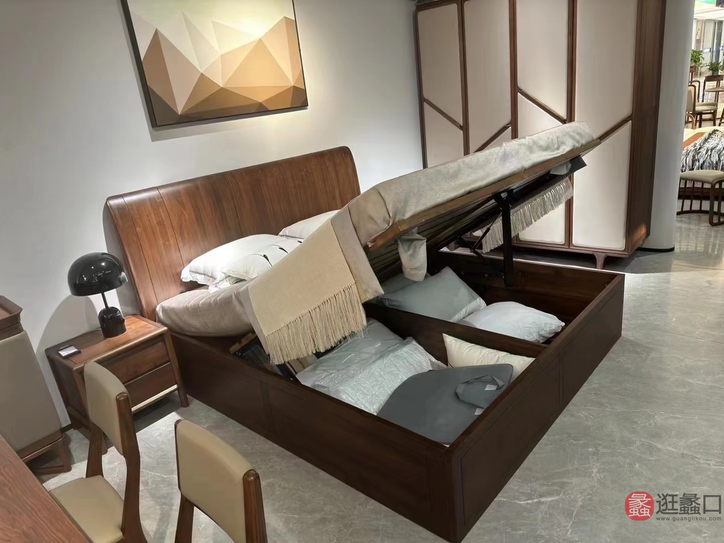 木质感家具·工厂直营店意式极简卧室床109床