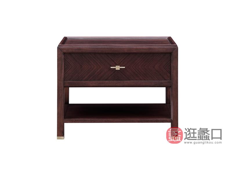 新中式实木床头柜M01床头柜