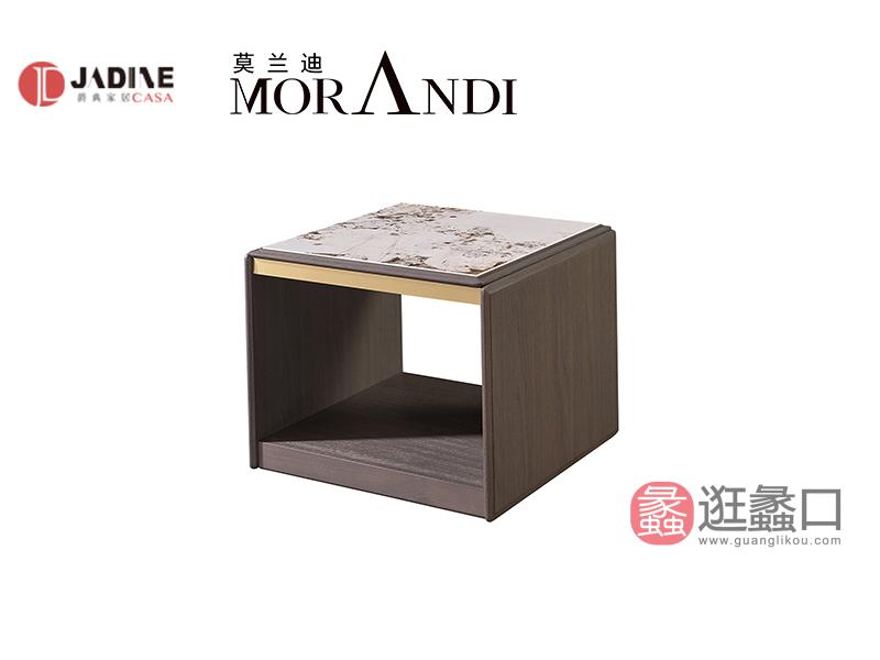 爵典家居·莫兰迪轻奢卧室床头柜极简实木床头柜MRD036