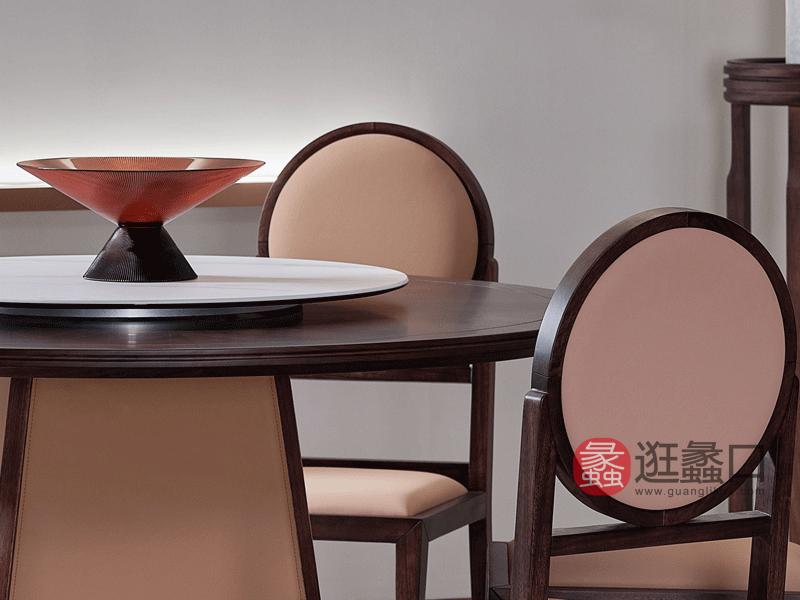 实木圆餐桌M03圆餐桌（不含大理石）
