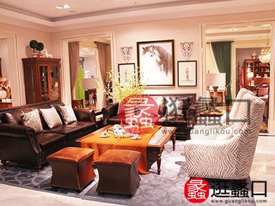 美居家具美式朴素休闲起居室/客厅茶几/茶边几/沙发/休闲椅