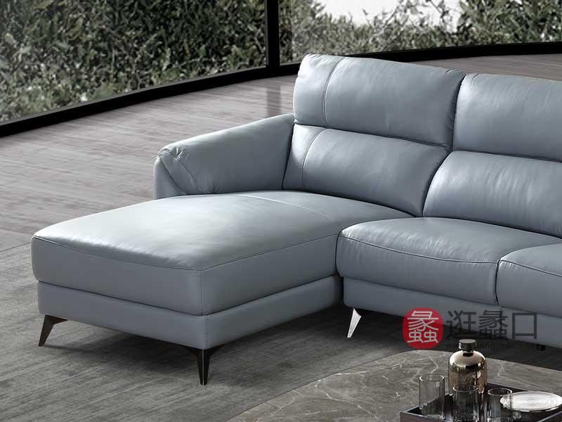 欧宝朗驰家具工厂直营店意式极简​客厅沙发时尚真皮沙发电动功能沙发组合117A0929