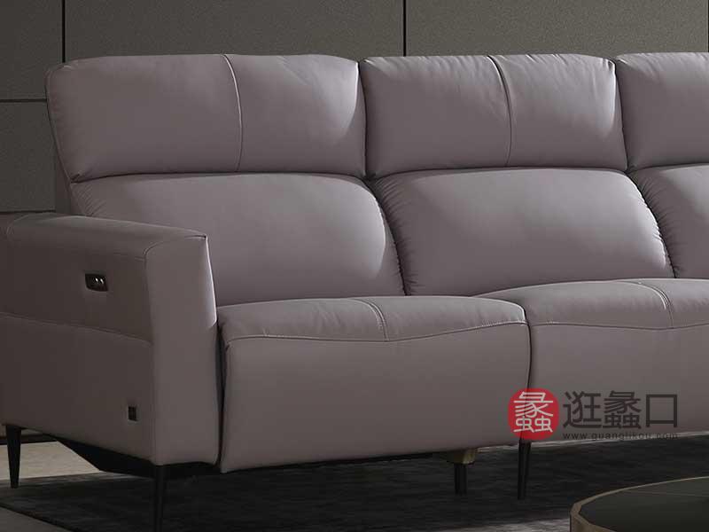 欧宝朗驰家具工厂直营店现代客厅沙发时尚真皮沙发电动功能沙发组合117A9784