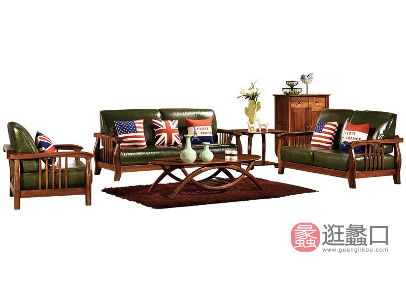 木杩家具北欧风格客厅沙发纯实木客厅双人位/单人位/三人位沙发组合
