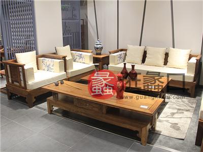紫熙轩红木家具 新中式客厅刺猬紫檀沙发/角几/茶几/电视柜