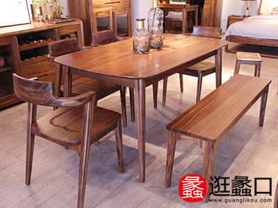 美林仕家家具简艺北欧实用朴素餐厅实木餐桌椅组合