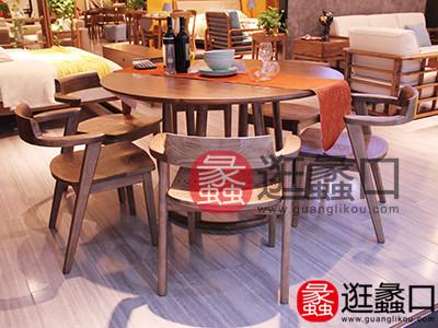 蠡口家具城PURE HOUSE 纯木态度原生态北欧简单质朴餐厅实木环保餐桌椅组合