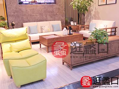 PURE HOUSE 纯木态度极简北欧优雅朴素客厅舒适软包沙发/茶几组合