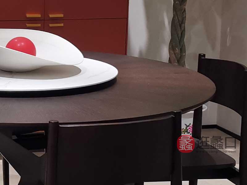 欧宝朗驰家具工厂直营店实木意式极简餐厅餐桌椅LC014
