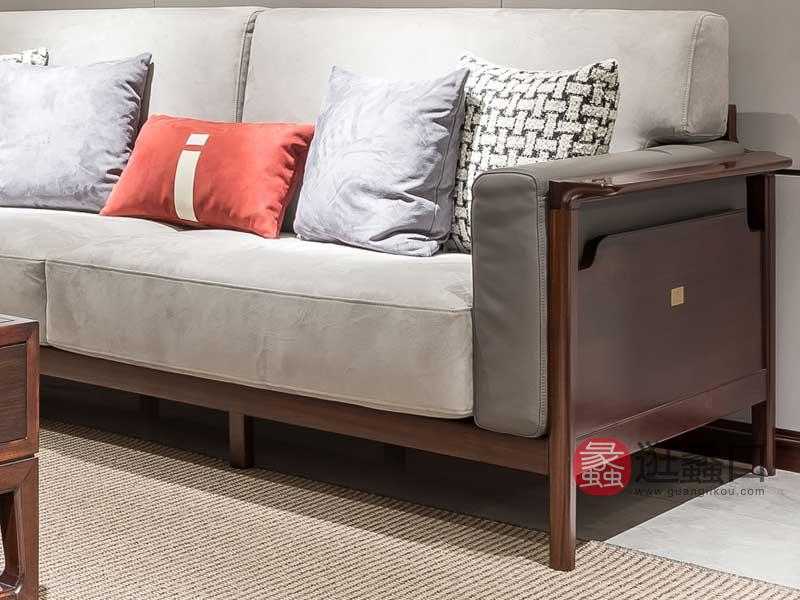 木杩家具新中式客厅沙发新中式实木沙发组合MM034