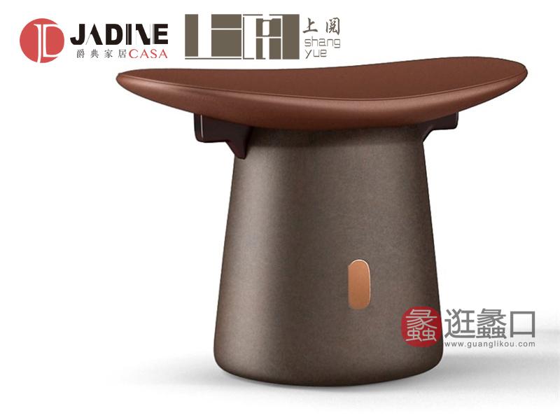 爵典·上阅家具新中式卧室梳妆凳高档红木实木梳妆凳SY013