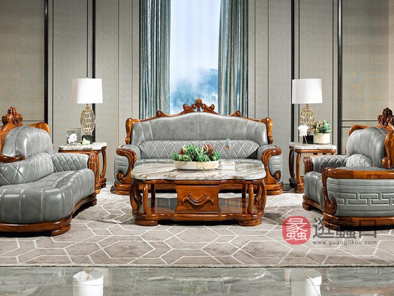 应氏家居-欧式简约系列欧式客厅沙发YS012
