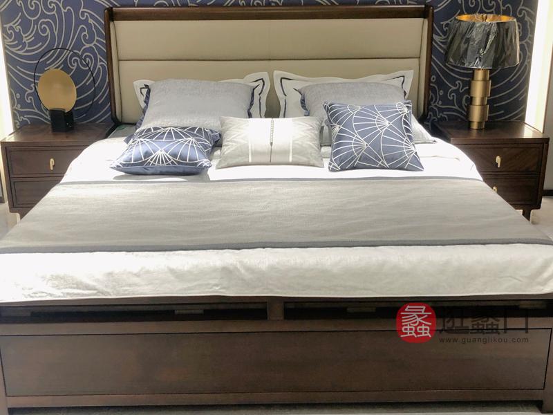 新中式实木床双人床9202床