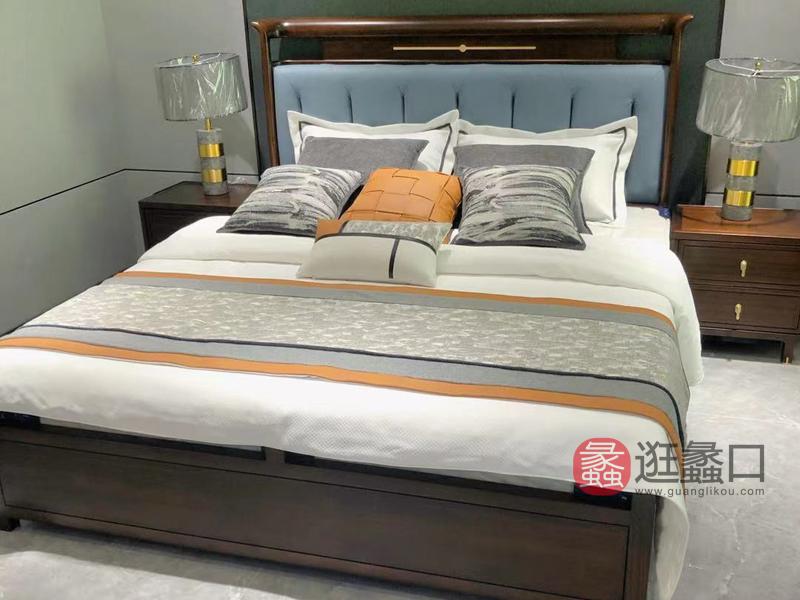 新中式实木床双人床9205床