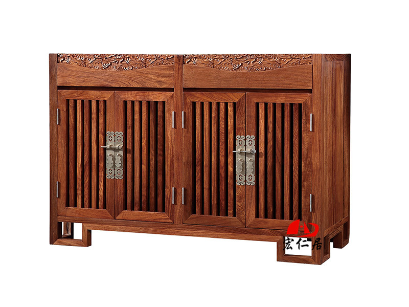宏仁居中式古典红木餐边柜