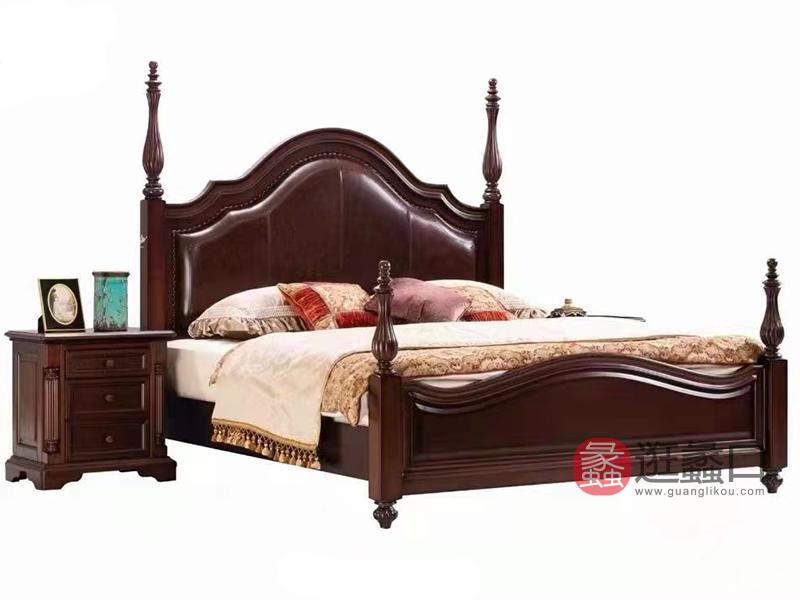 弗莱克家具新古典卧室床x004