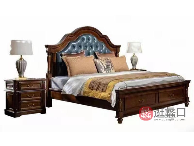 弗莱克家具新古典实木家具卧室床