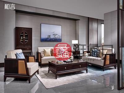 君诺家居·一品海棠·和言家具新中式客厅沙发602沙发
