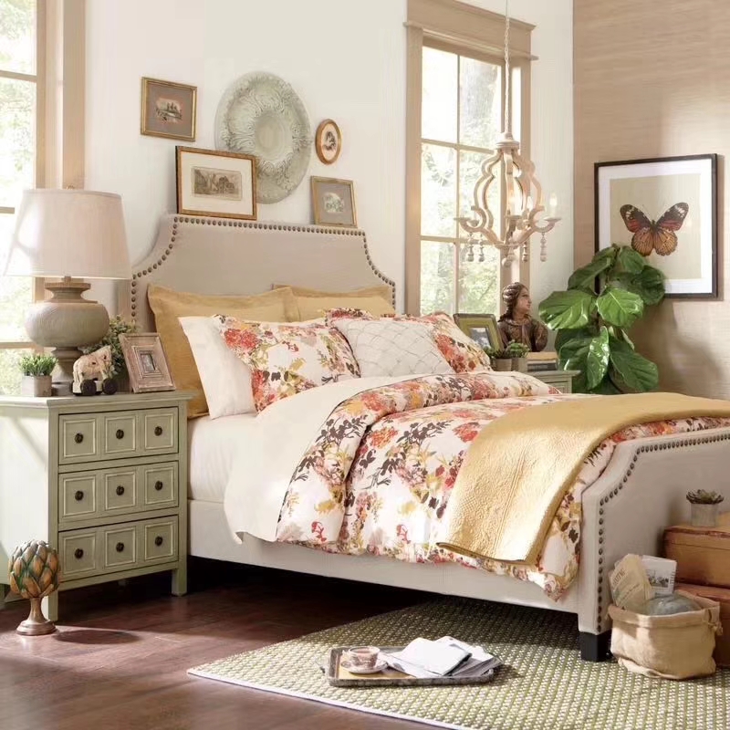  诺轩阁家具美式C-028软床美式卧室床颜色尺寸都好定做