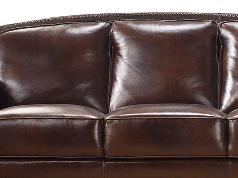 欧宝缇美家具美式客厅沙发tm 015三人位真, Lazzaro Genesis Leather Sofa