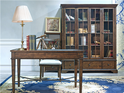 PULASKI家具·爵典家居美式深色书房实木书桌椅