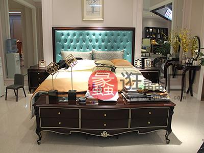 蠡口家具城圣维莎家具时尚欧式创意美观卧室舒适软靠大床