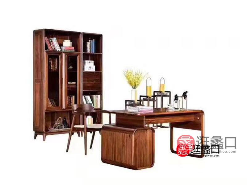 室言家具北欧书房实木书桌椅