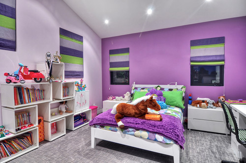 紫色风格儿童房