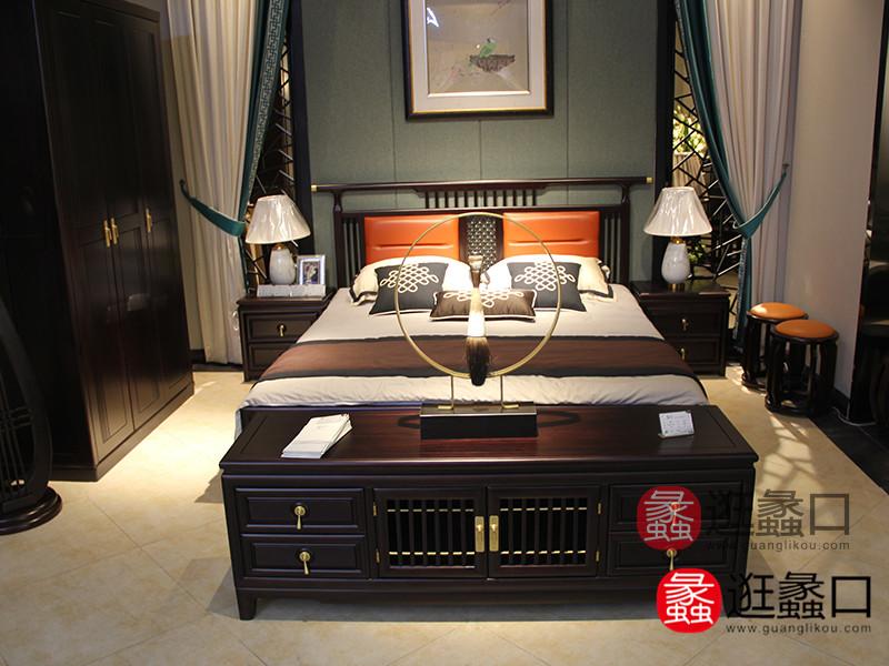 檀轩家具新中式卧室简约雅致舒适大床