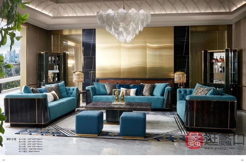 裕沁庭茶空间全品类家具优选空间定制家具轻奢客厅沙发229