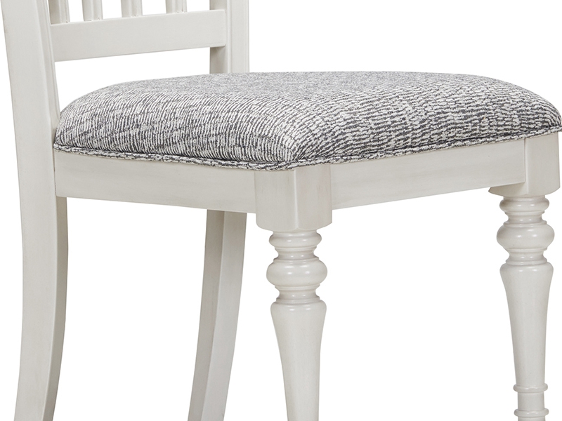 奥克拉 美式轻奢A级橡胶木高档优质面料环保漆餐椅1770027