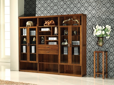 君诺家居·一品海棠家具实木中式书房书柜HT019