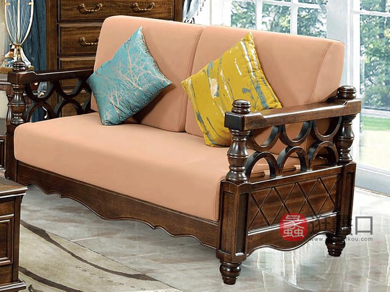 奥斯·汀家具美式客厅沙发998#沙发（布的颜色可选择）