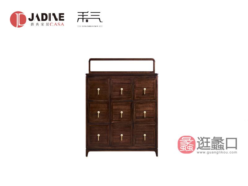 爵典家居·南洋迪克·禾气家具实木新中式餐厅餐边柜GB02