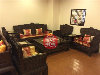 光明红木家具中式古典客厅实木1+2+3沙发/茶几