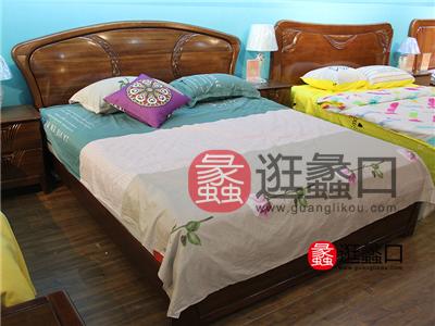 广州富佑美·金丝檀家具 卧室中式实木双人大床
