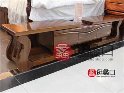 广州富佑美·金丝檀家具 客厅中式实木电视柜
